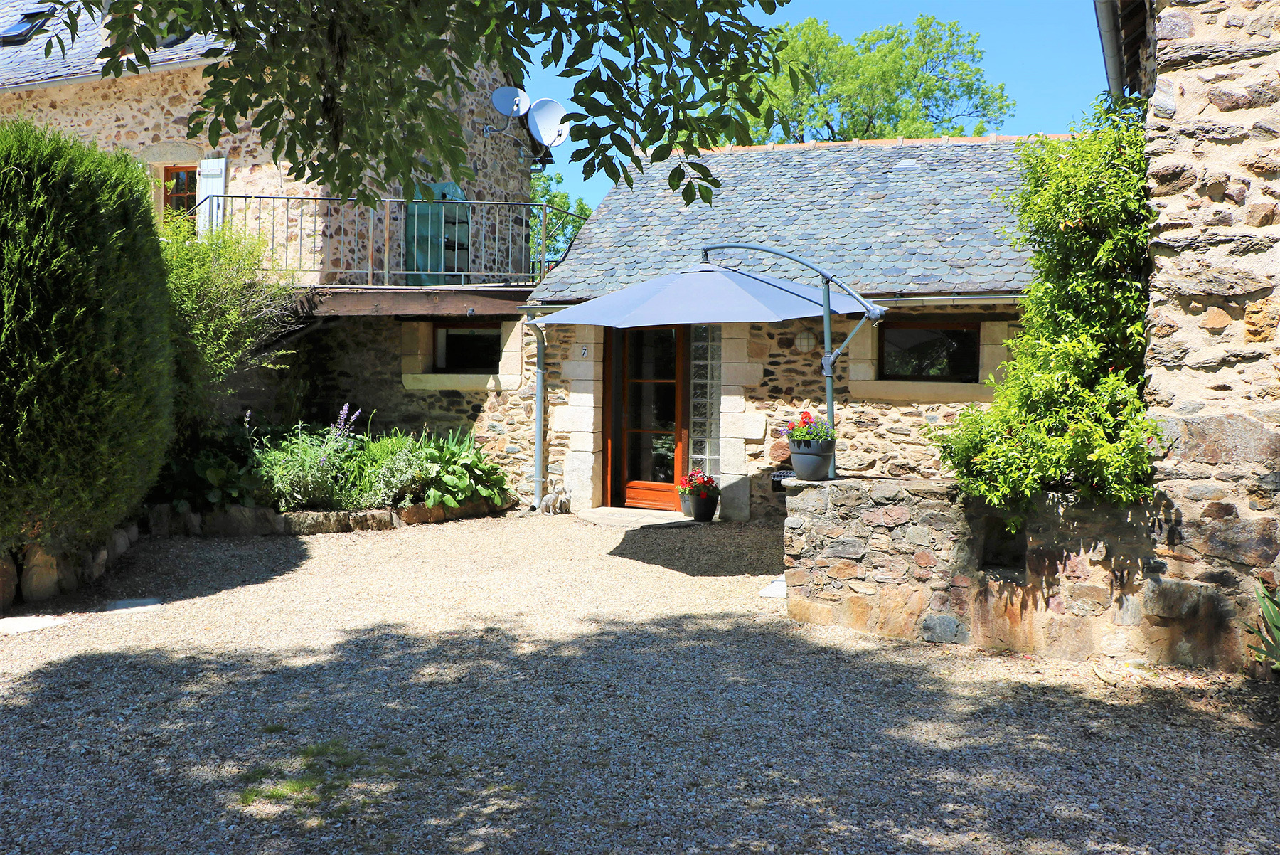 The front of the gîte Harriet 